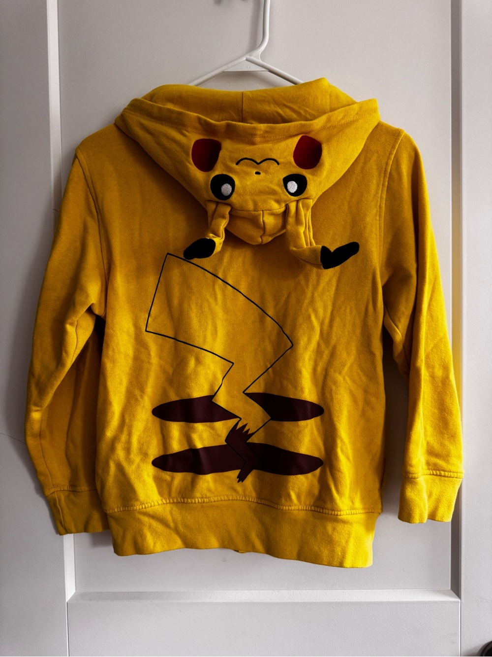 Boys Pokémon Hoodie Yellow Pikachu-Inspired Zip up Hoodie